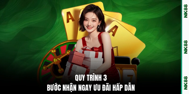 Quy trình 3 bước nhận ngay ưu đãi hấp dẫn
